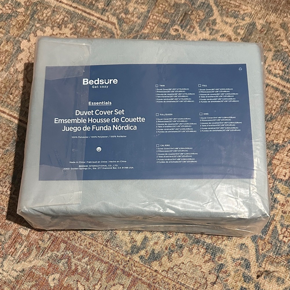 Bedsure Mineral Blue Duvet Cover Set